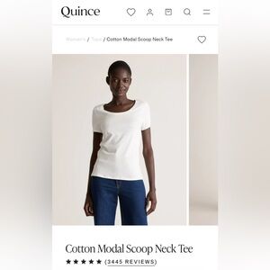 Quince Scoop Neck Tee